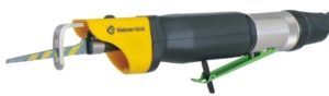 Article no.: 120030For cutting work on the body in up to 4.0 mm sheet steel. Designed for rugged operating conditions and long periods of use. description Minor vibration < 2,5 m/s2 (according to ISO 8662) Reduced abration for longer use Improved cutting capacity - stroke 10 mm Reduced noise level 77,4 dB(A) (according to ISO 15744) Air quality 3/4/4 (ISO 8573) For wood, aluminium, compact material, and plastic (14tpi saw blade) For tight radius curves (18tpi saw blade) For double and triple skin up to 4mm (24tpi saw blade) For sheet metal and highstrength-steel up to 1mm (32tpi saw blade) Content of delivery: 1 x Body saw WPS 3000 pneum. 1 x Exhaust air hose 800 mm (assembled) 4 x Saw blades (14tpi, 18tpi, 24tpi and 32tip) 2 x Mounting tool 1 x User's guide 1 x Carrying case